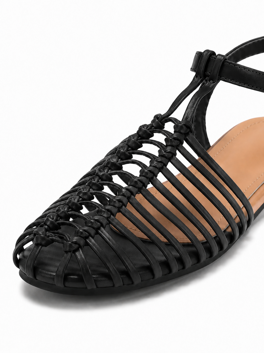 Woven Cage Flat Sandals