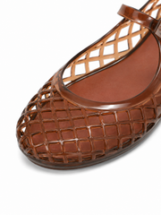 Retro Jelly Cage Mule Flats