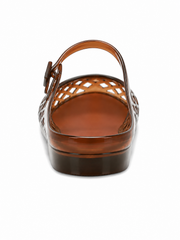 Retro Jelly Cage Mule Flats