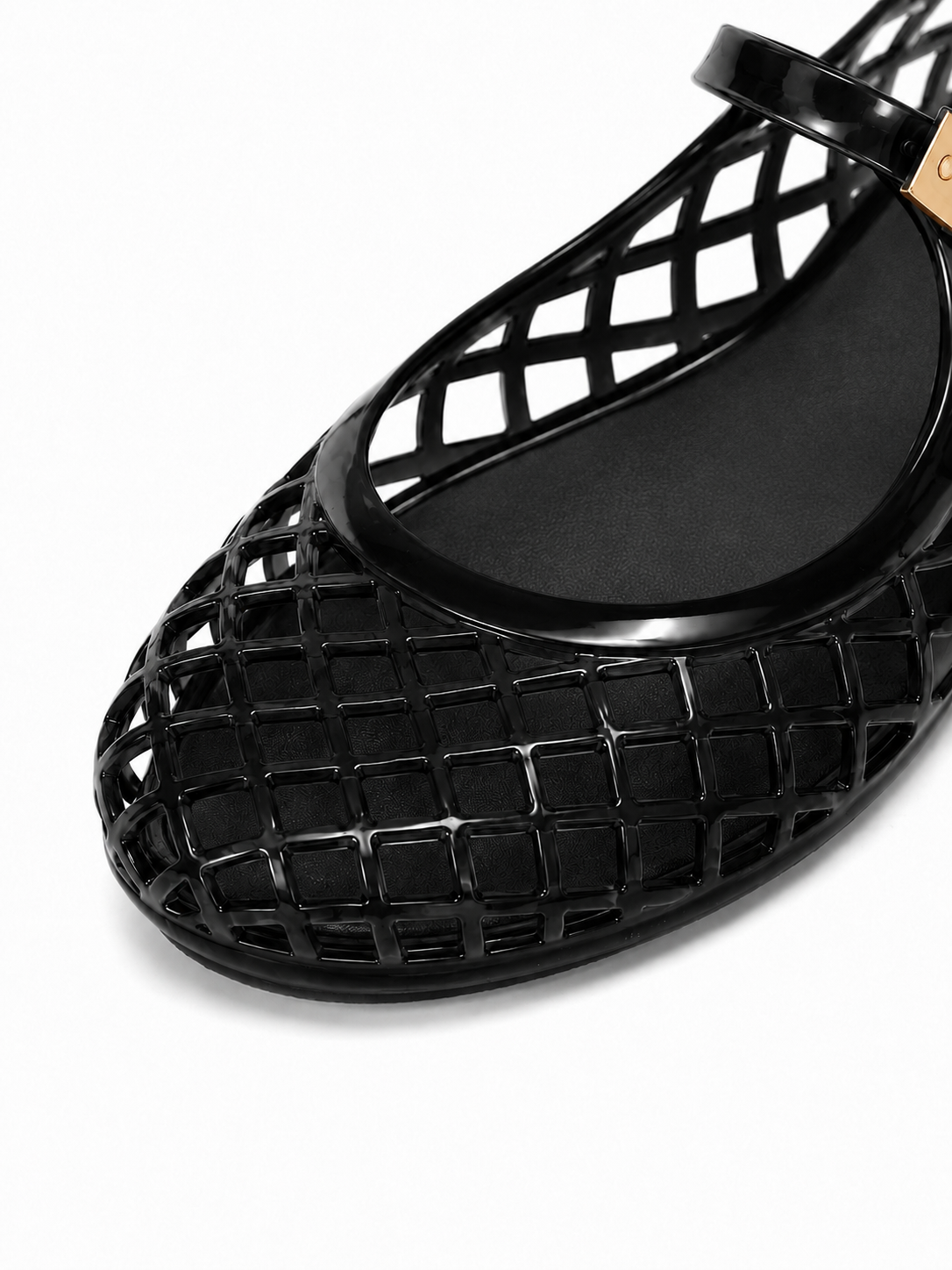 Retro Jelly Cage Mule Flats
