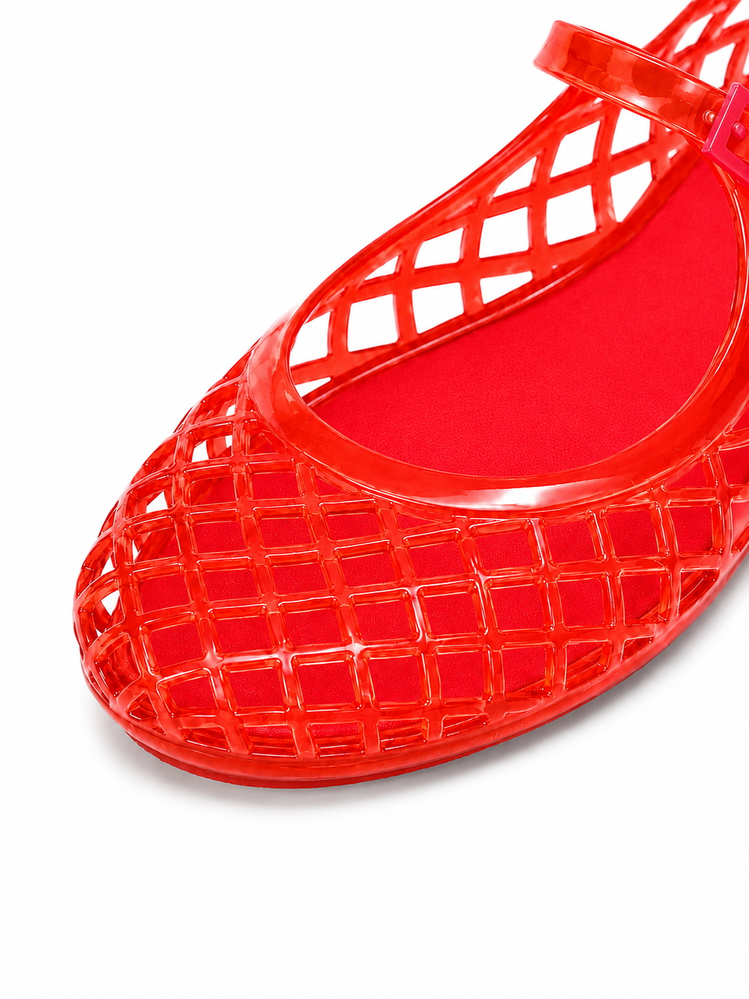 Retro Jelly Cage Mule Flats