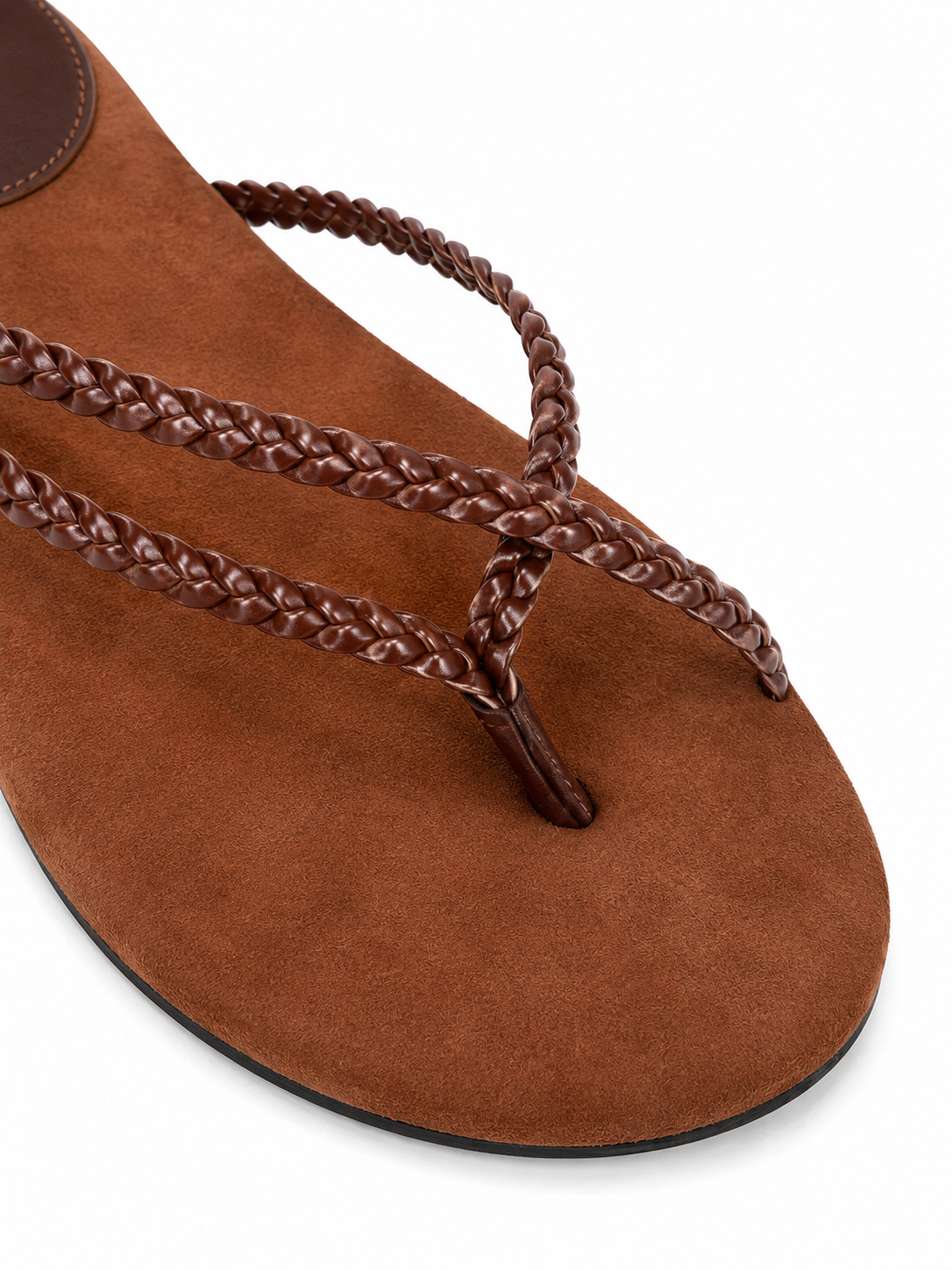Minimal Cross Strap Thong Sandals – Women’s Flat Summer Slide Sandals