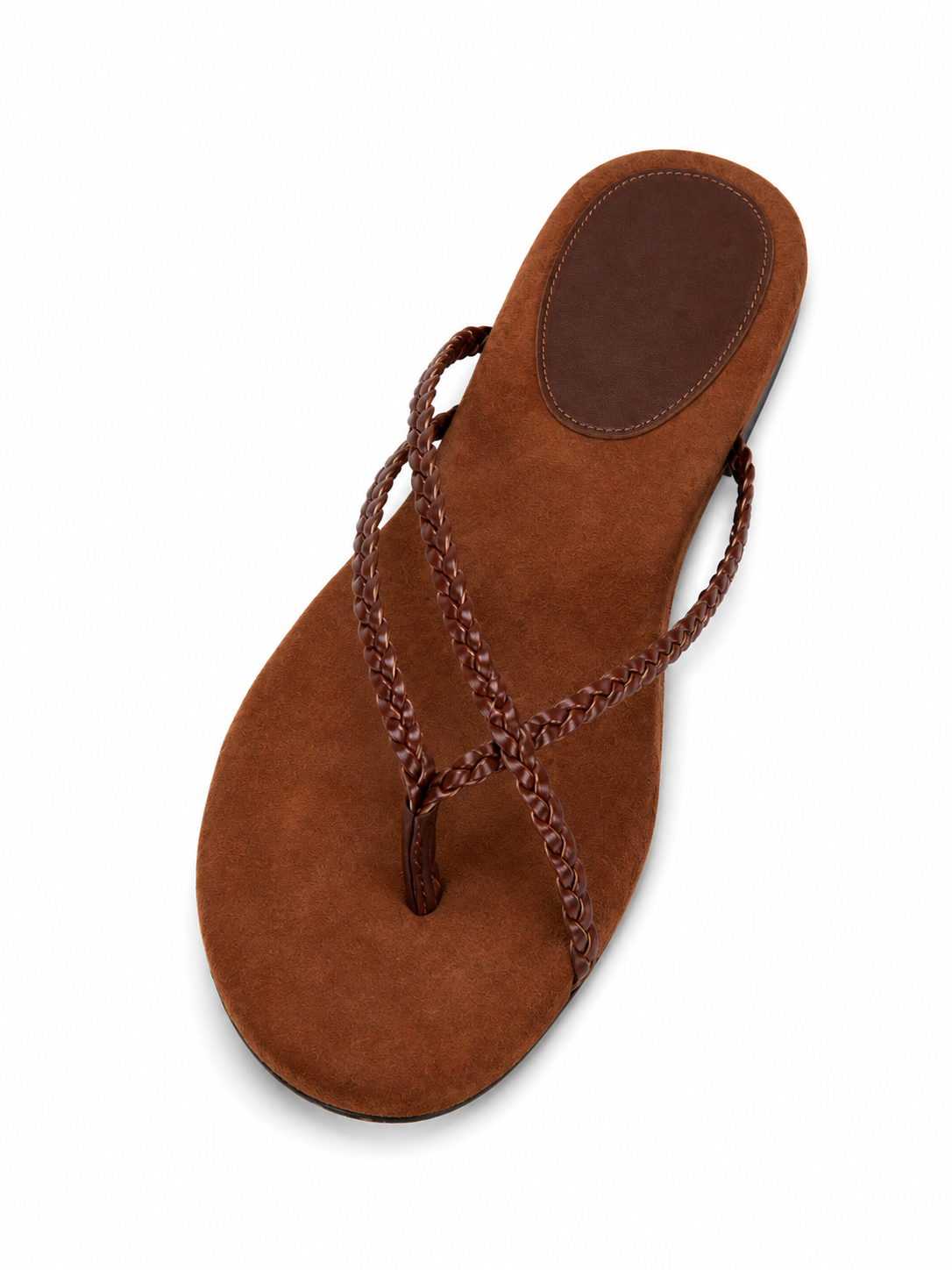 Minimal Cross Strap Thong Sandals – Women’s Flat Summer Slide Sandals