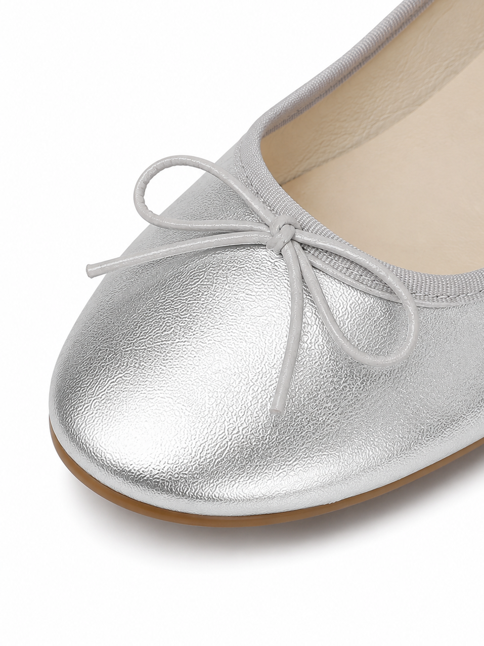Vintage Ballet Flats for Women – Minimalist Bow Tie Slip On Ballet Shoes | Soft Leather Inspired Everyday Flats