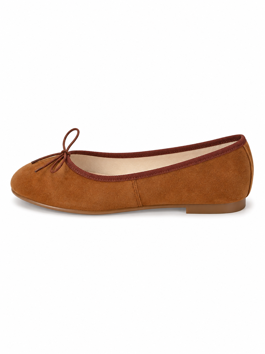 Vintage Ballet Flats for Women – Minimalist Bow Tie Slip On Ballet Shoes | Soft Leather Inspired Everyday Flats