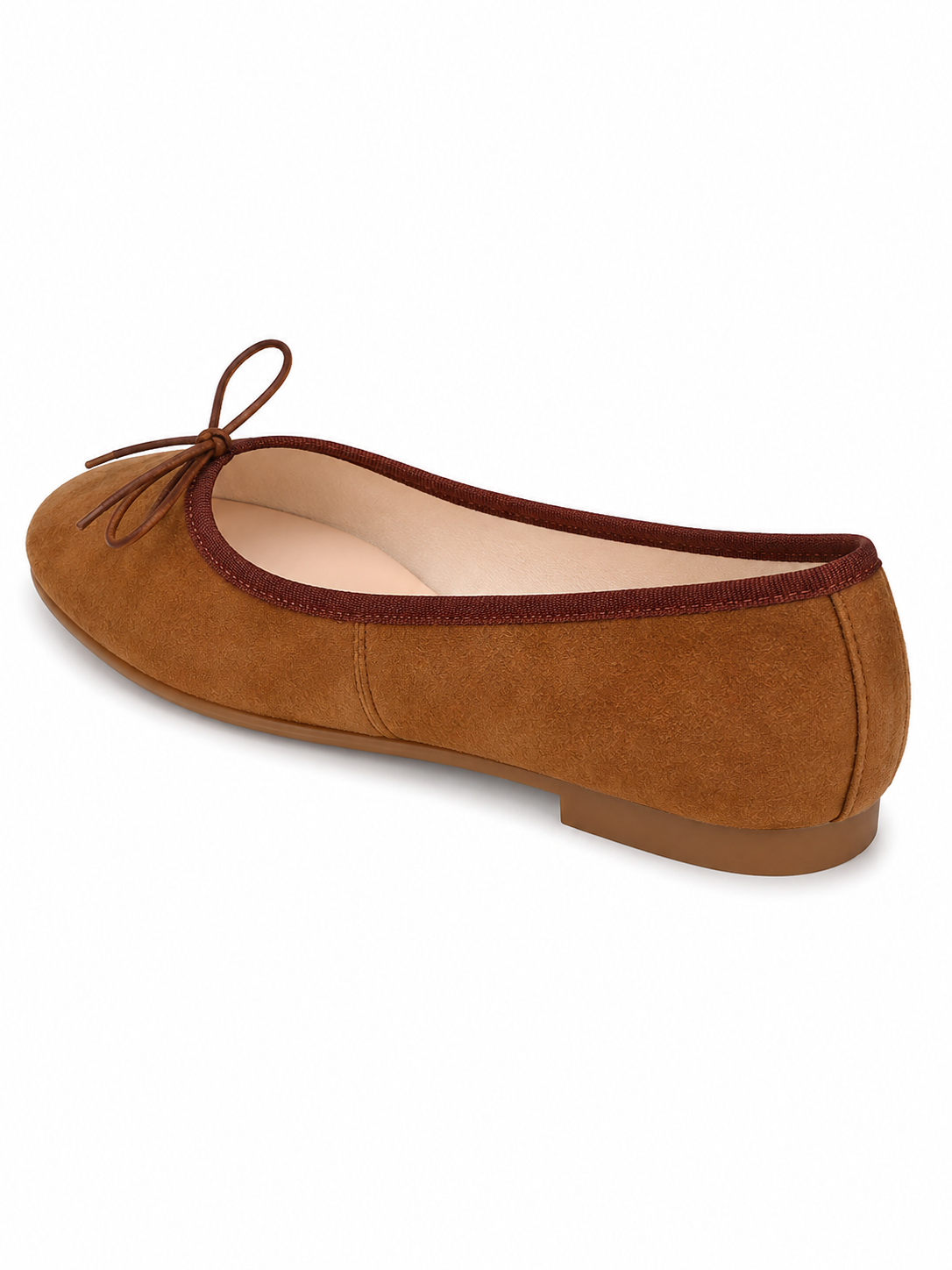 Vintage Ballet Flats for Women – Minimalist Bow Tie Slip On Ballet Shoes | Soft Leather Inspired Everyday Flats