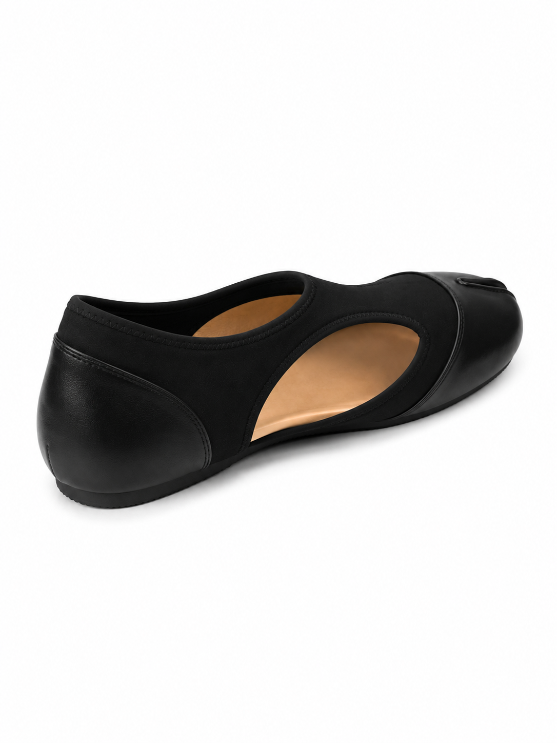 Split-Toe Hidden Wedge Ballet Flats – Minimalist Tabi Comfort Shoes