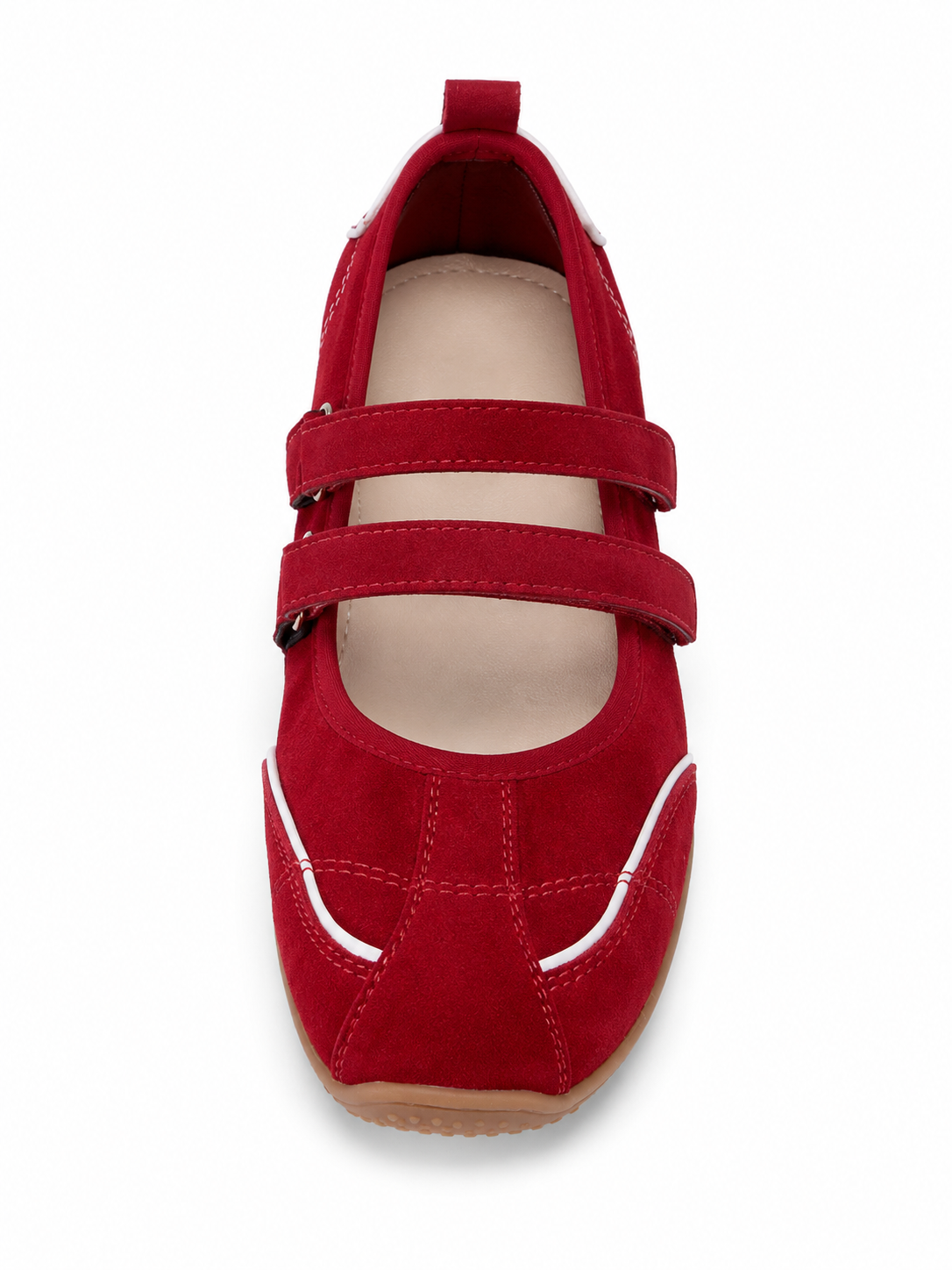 Retro Sport Mary Jane Flats – Double Strap Comfort Ballet Sneakers