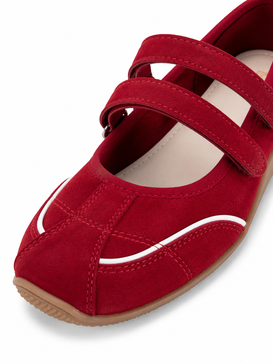 Retro Sport Mary Jane Flats – Double Strap Comfort Ballet Sneakers