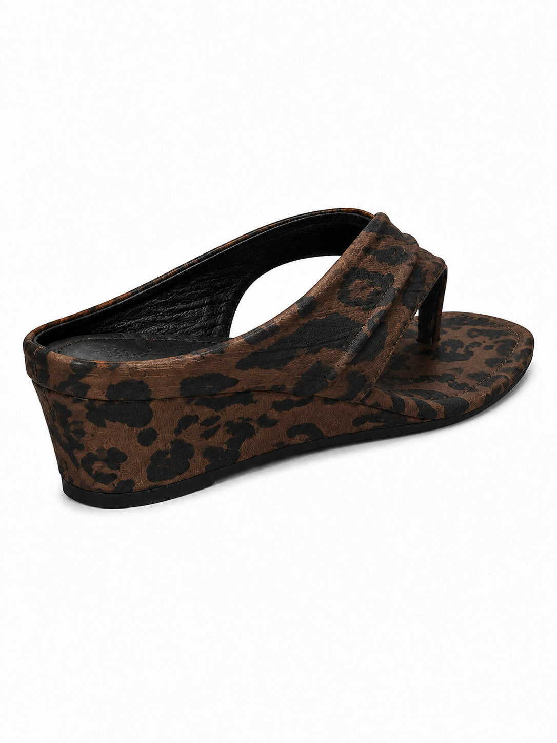 Women’s Wedge Thong Sandals – Square Toe Crisscross Slide Sandals