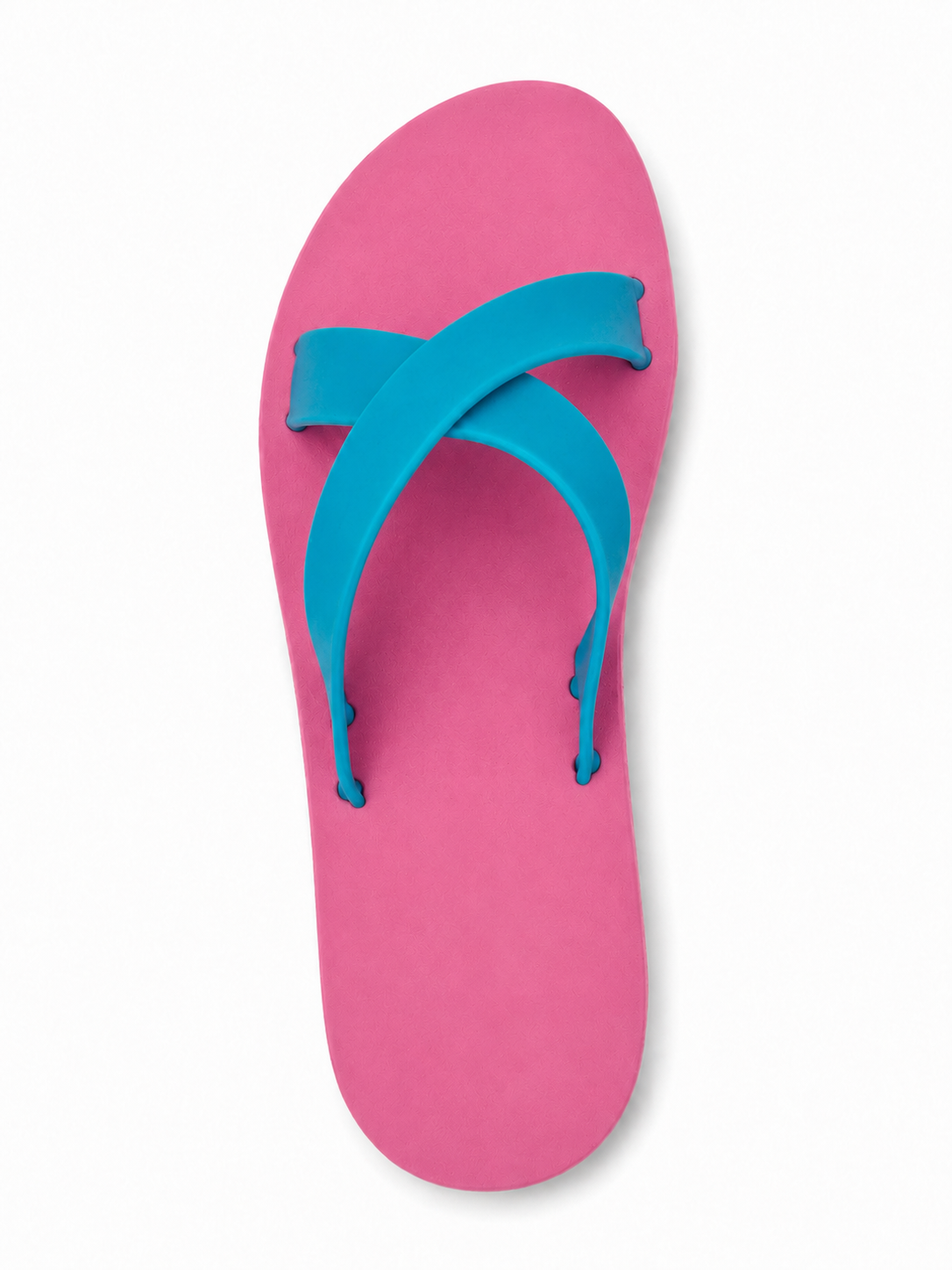 Women’s Criss Cross Rubber Slide Sandals – 100% Solid Rubber Flat Slides