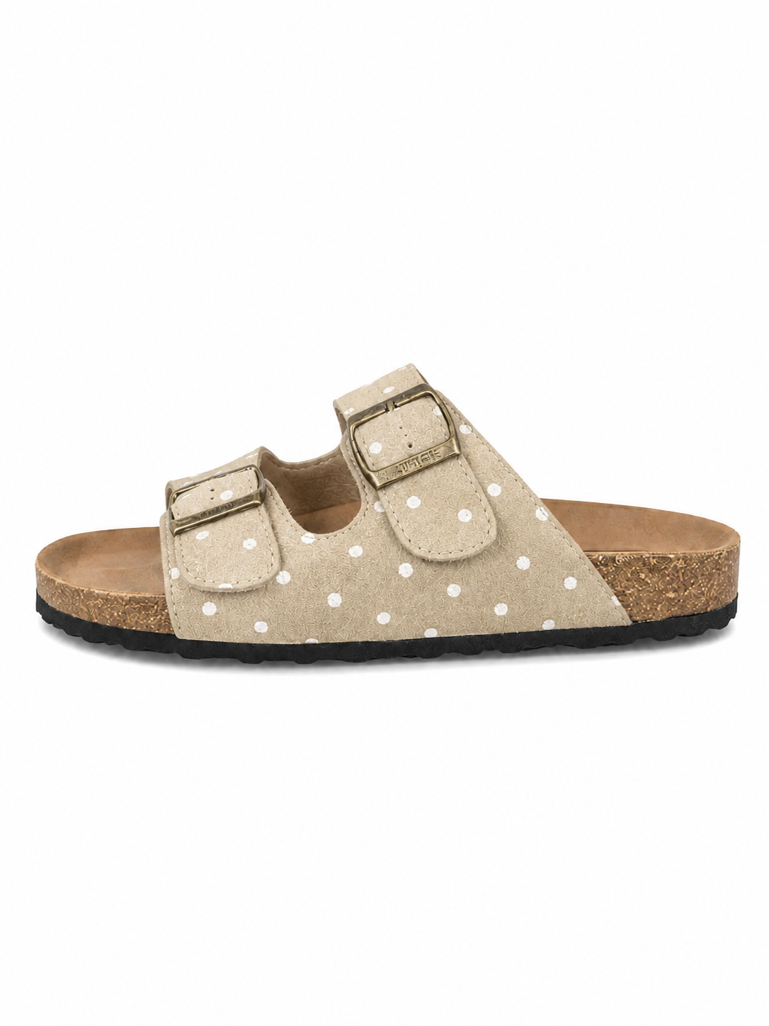 Retro Polka Dot Cork Slides