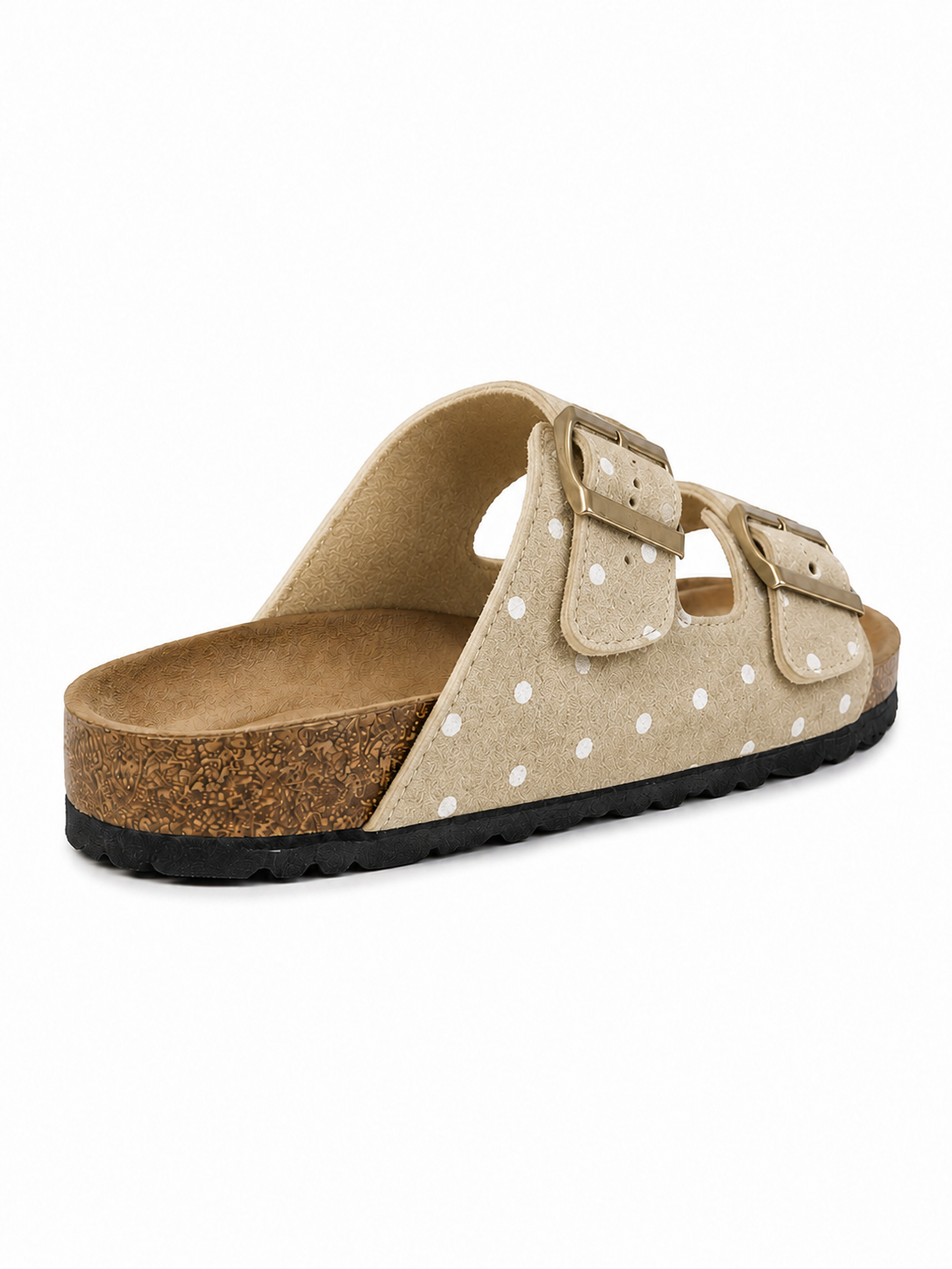 Retro Polka Dot Cork Slides