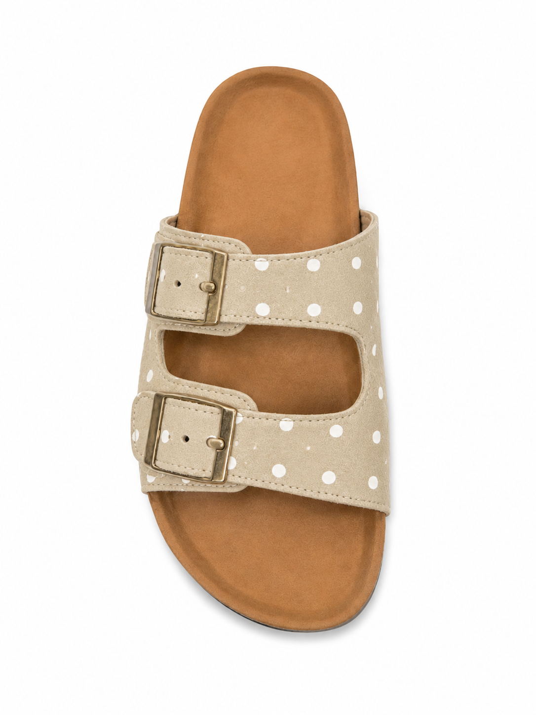Retro Polka Dot Cork Slides