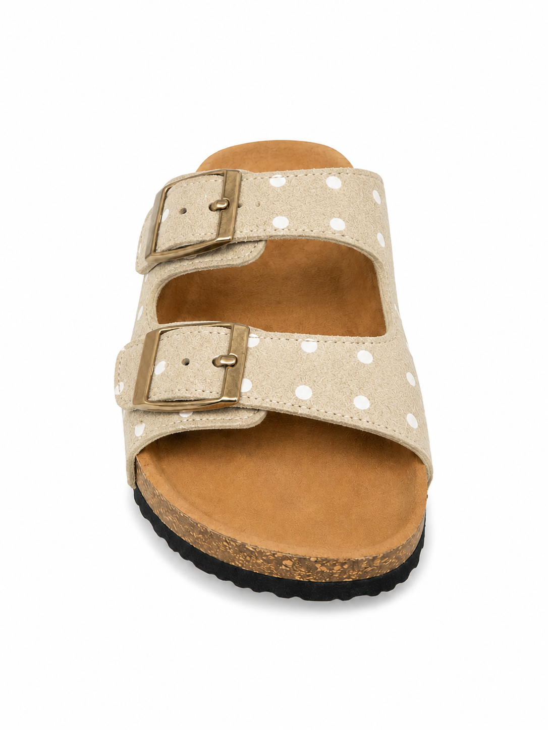 Retro Polka Dot Cork Slides