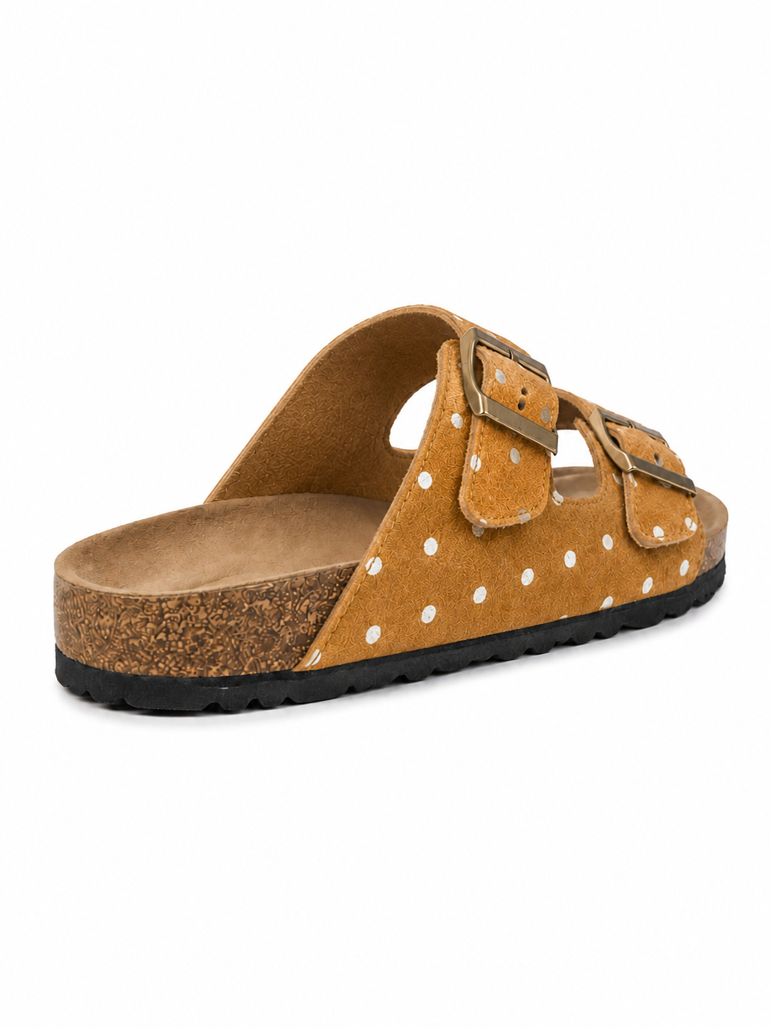 Retro Polka Dot Cork Slides