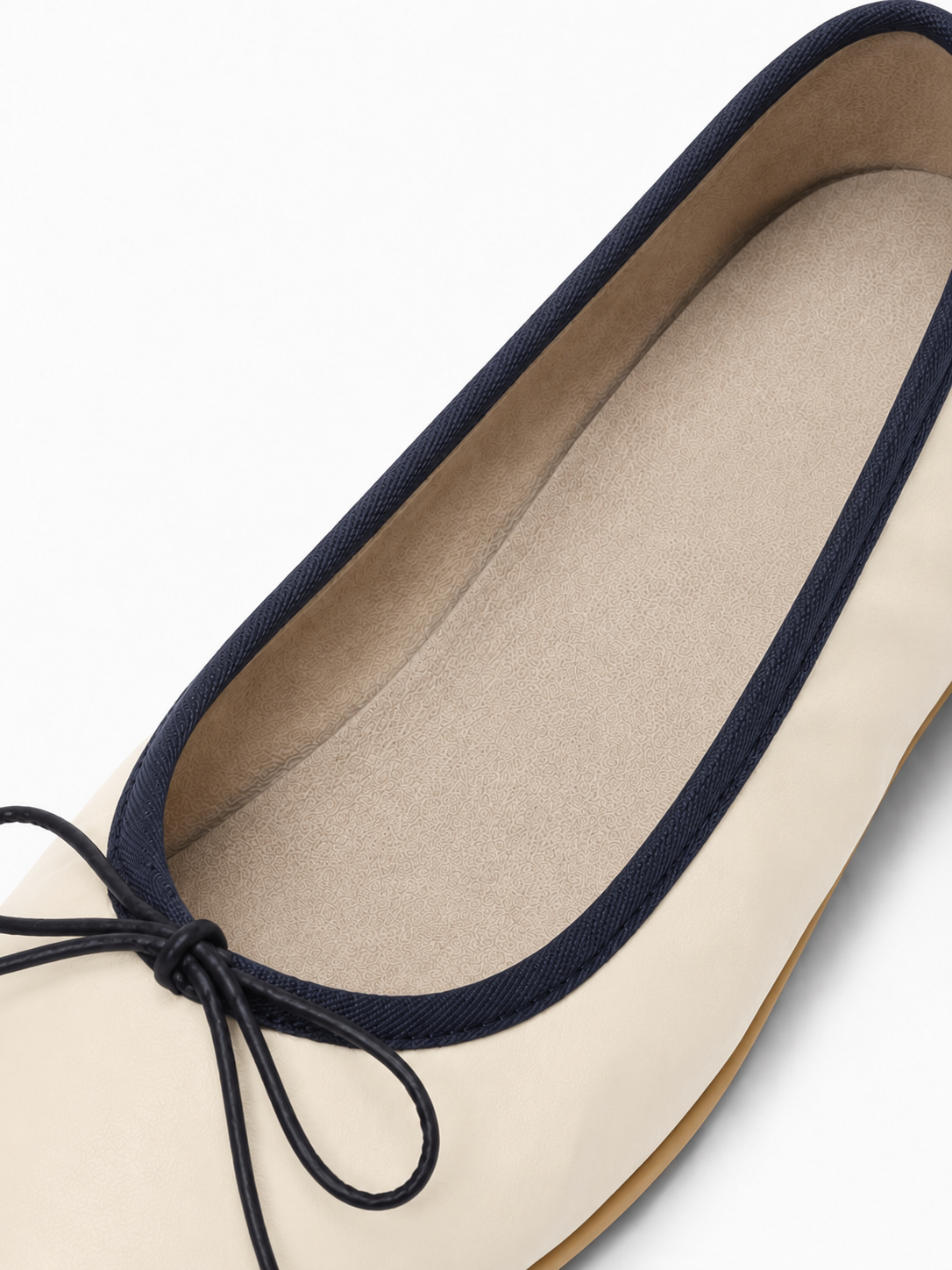 Square Toe Ballet Flats – Soft Leather Bow Flats for Everyday Comfort