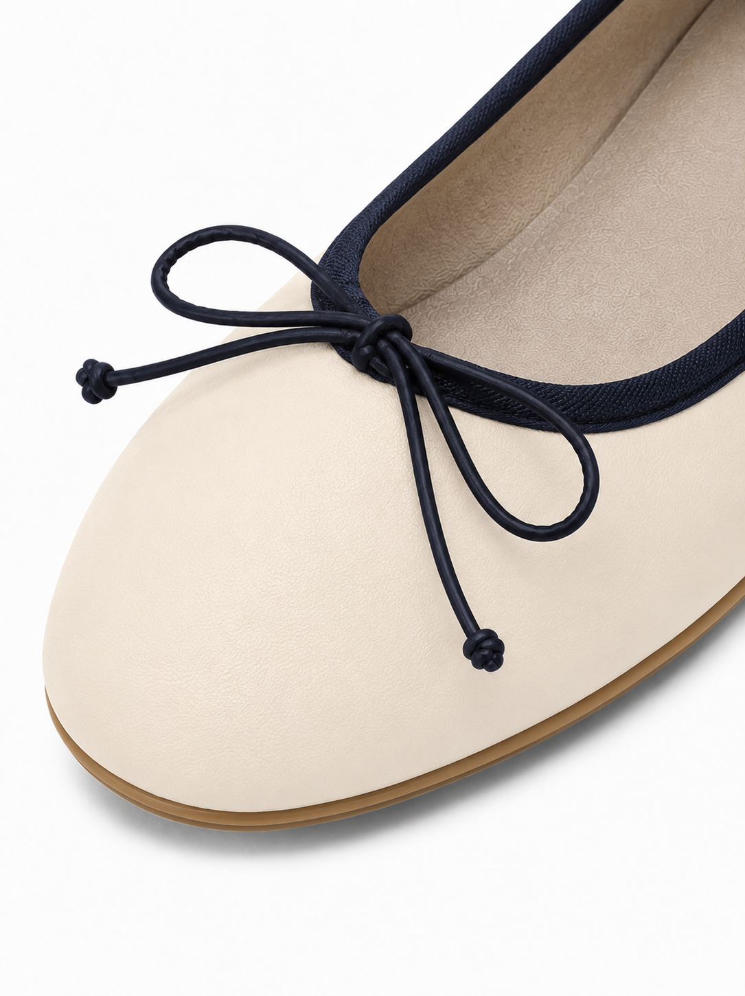 Square Toe Ballet Flats – Soft Leather Bow Flats for Everyday Comfort