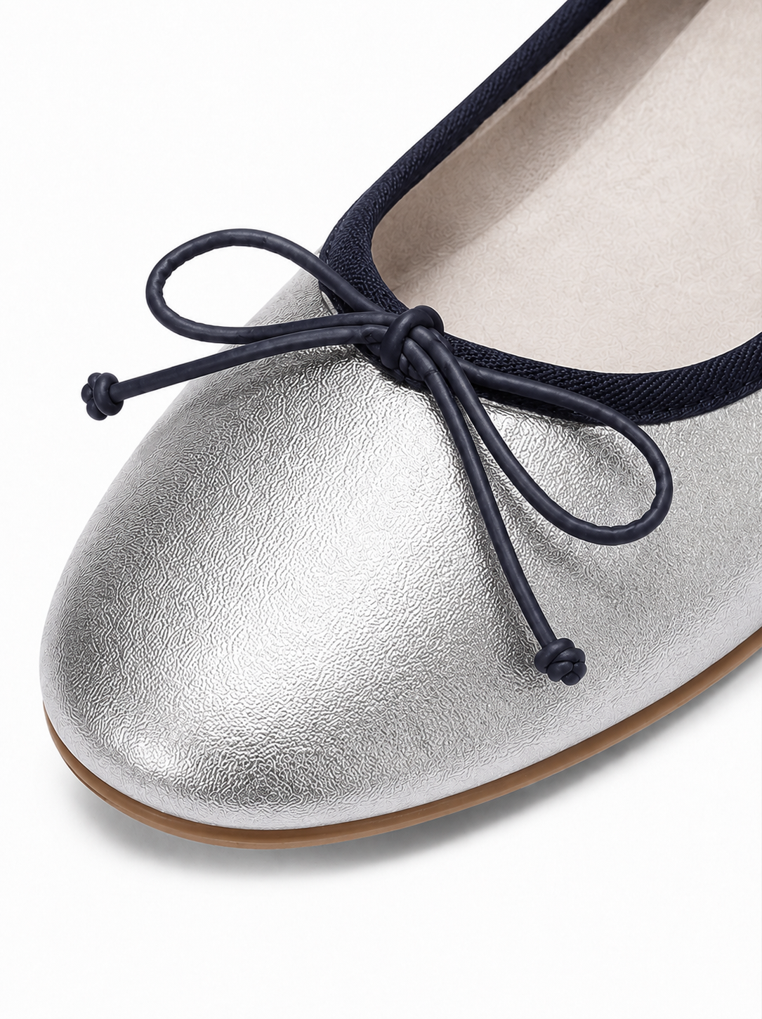 Square Toe Ballet Flats – Soft Leather Bow Flats for Everyday Comfort