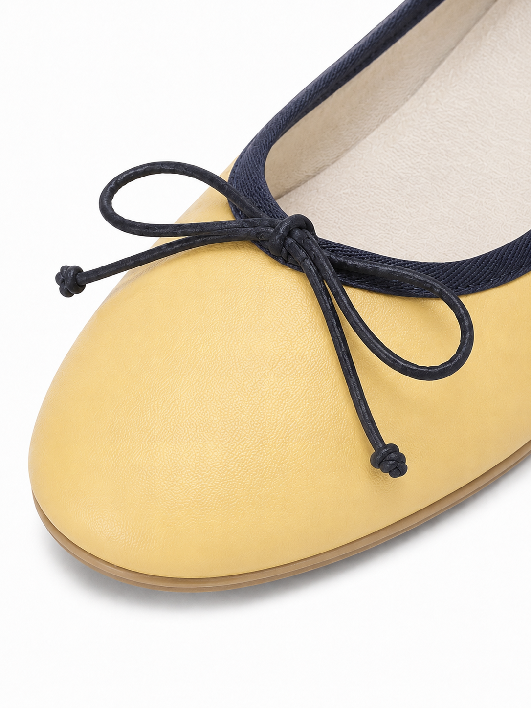 Square Toe Ballet Flats – Soft Leather Bow Flats for Everyday Comfort