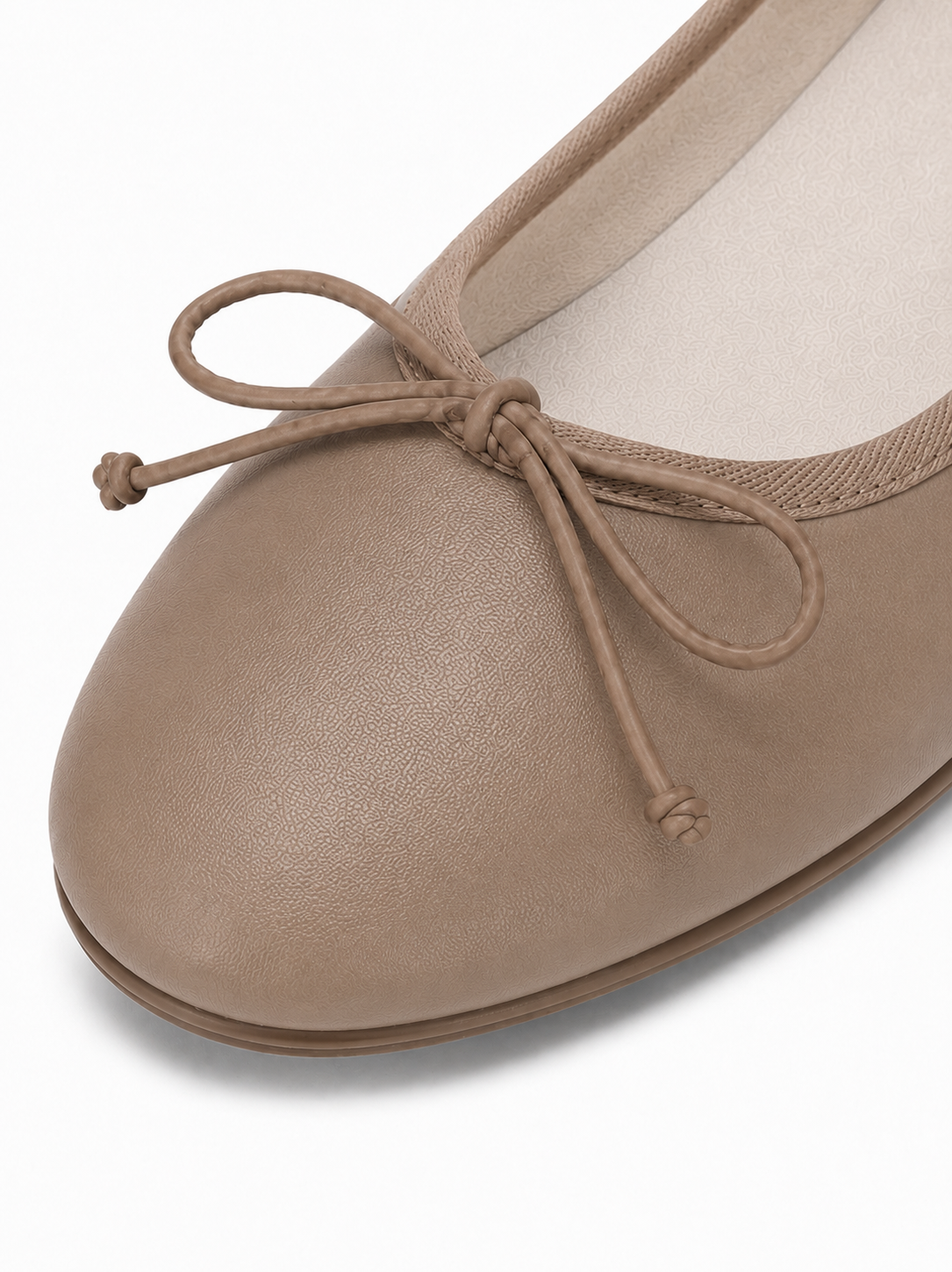 Square Toe Ballet Flats – Soft Leather Bow Flats for Everyday Comfort