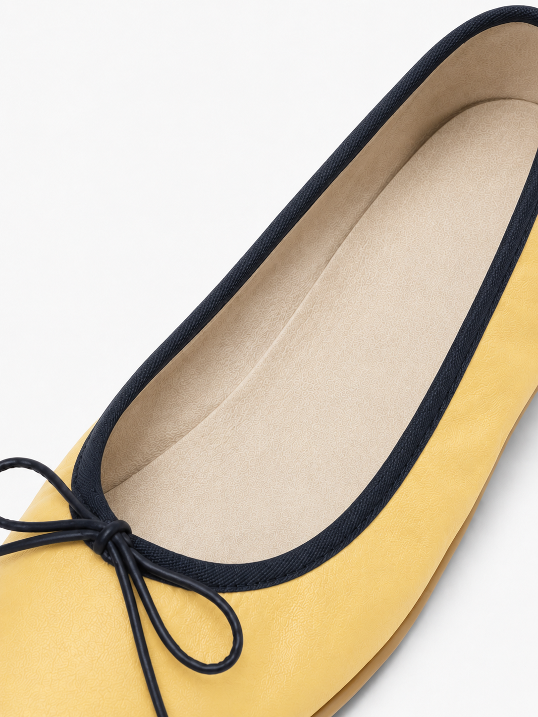 Square Toe Ballet Flats – Soft Leather Bow Flats for Everyday Comfort
