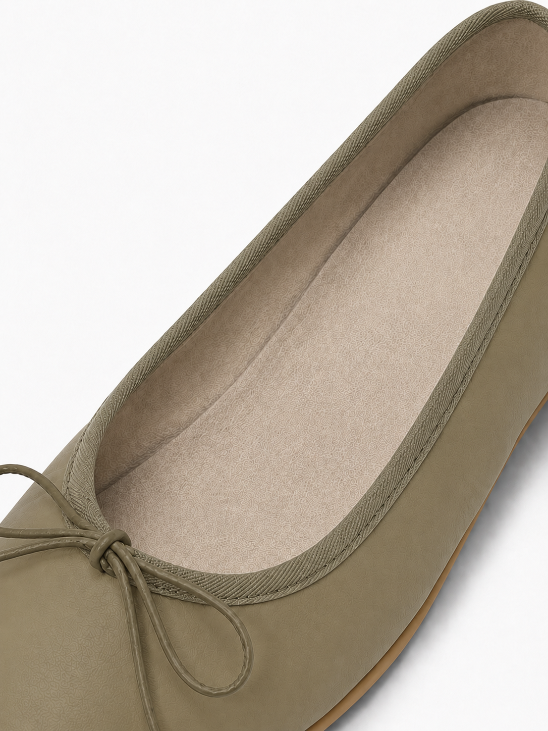Square Toe Ballet Flats – Soft Leather Bow Flats for Everyday Comfort