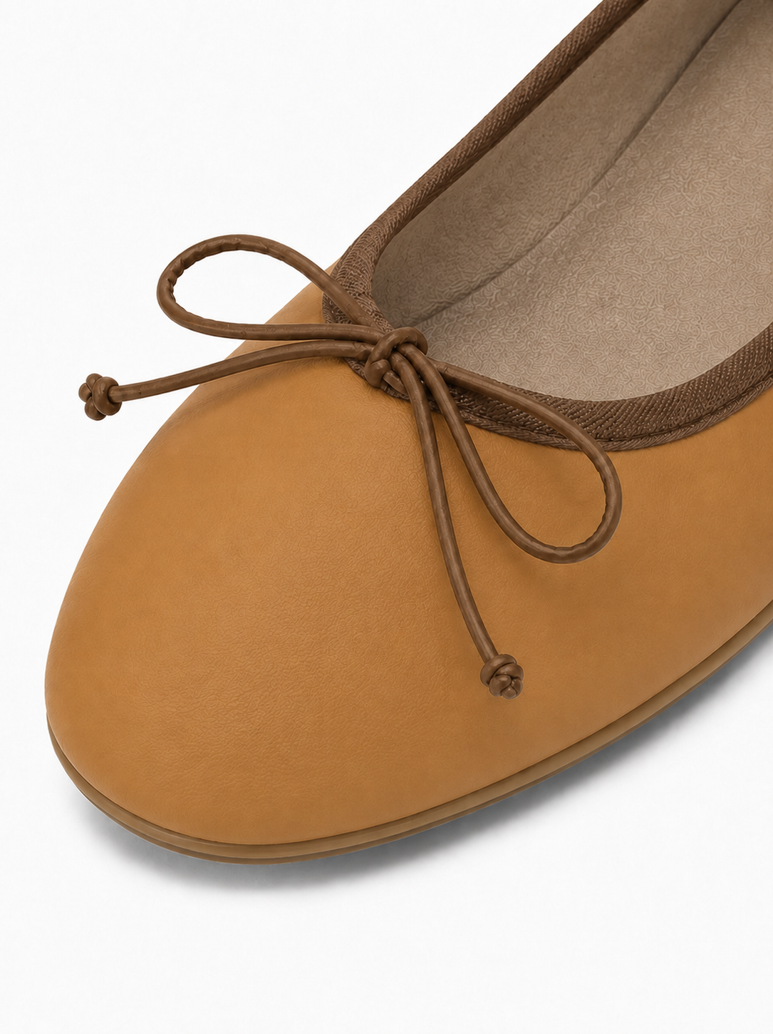 Square Toe Ballet Flats – Soft Leather Bow Flats for Everyday Comfort