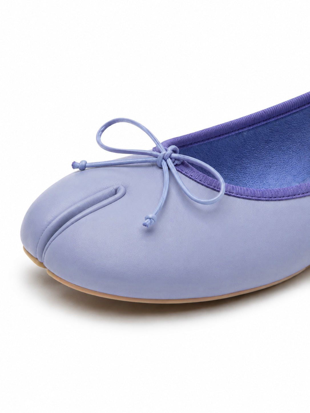 Split-Toe Bow Ballet Flats for Women – Soft Slip-On Shoes
