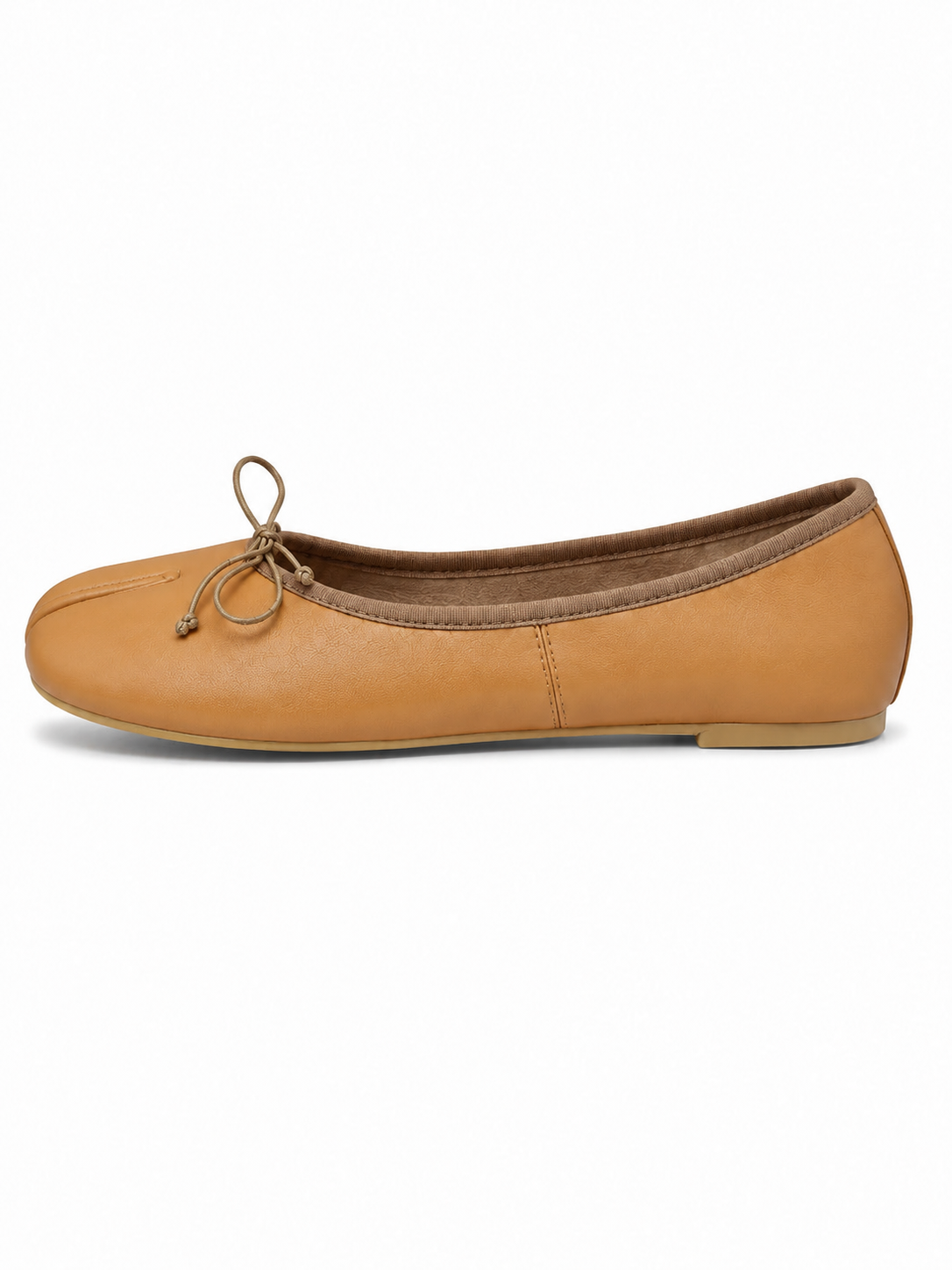 Split-Toe Bow Ballet Flats for Women – Soft Slip-On Shoes