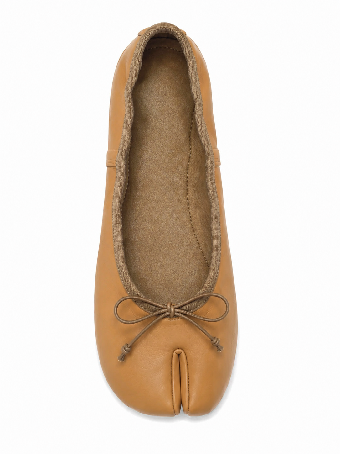 Split-Toe Bow Ballet Flats for Women – Soft Slip-On Shoes