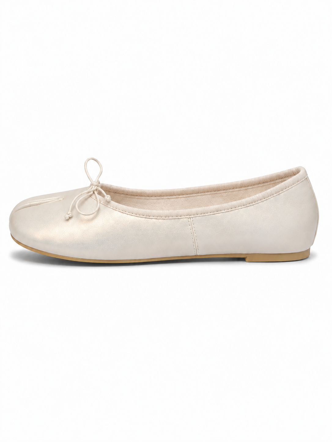 Split-Toe Bow Ballet Flats for Women – Soft Slip-On Shoes