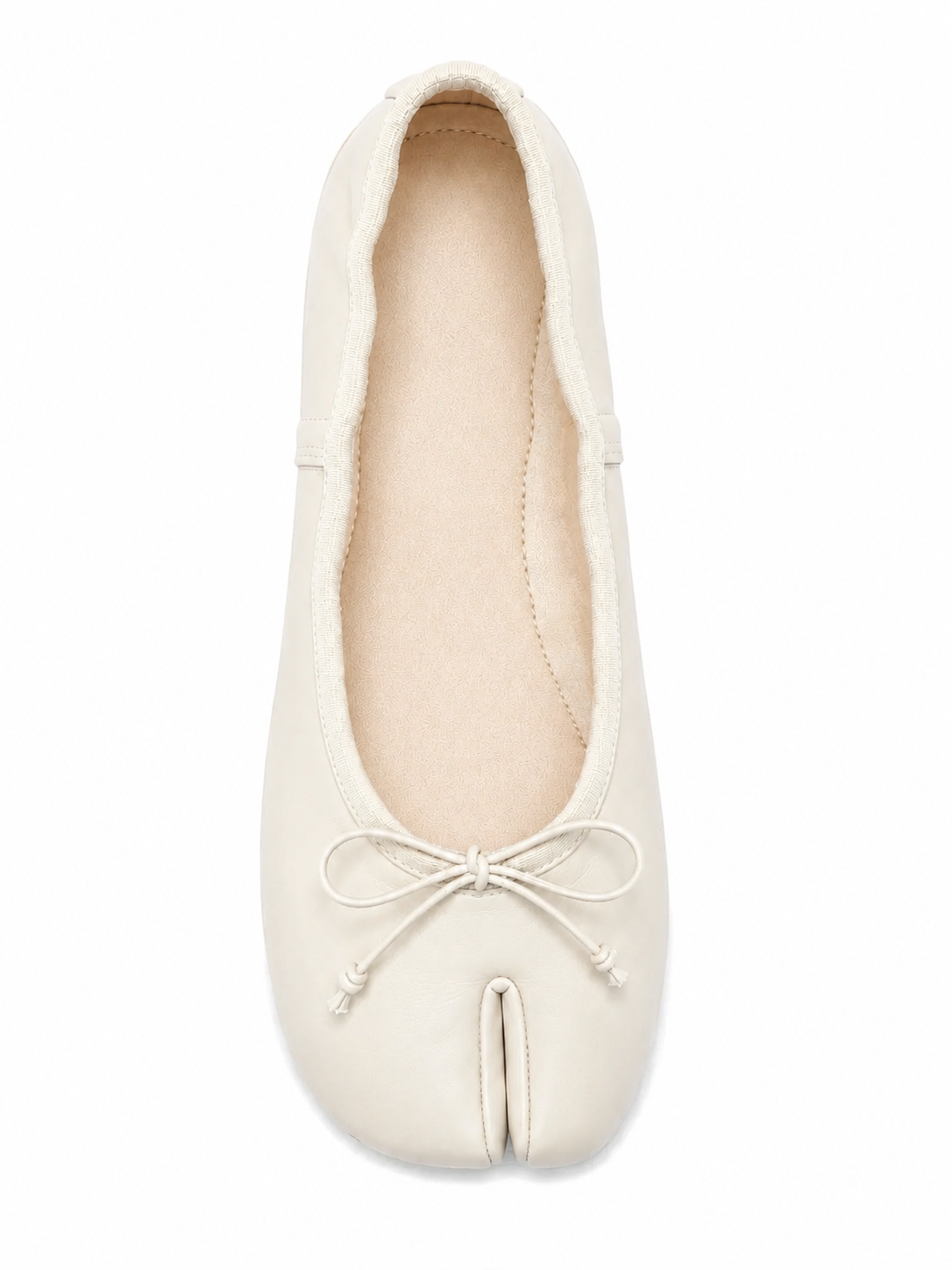 Split-Toe Bow Ballet Flats for Women – Soft Slip-On Shoes