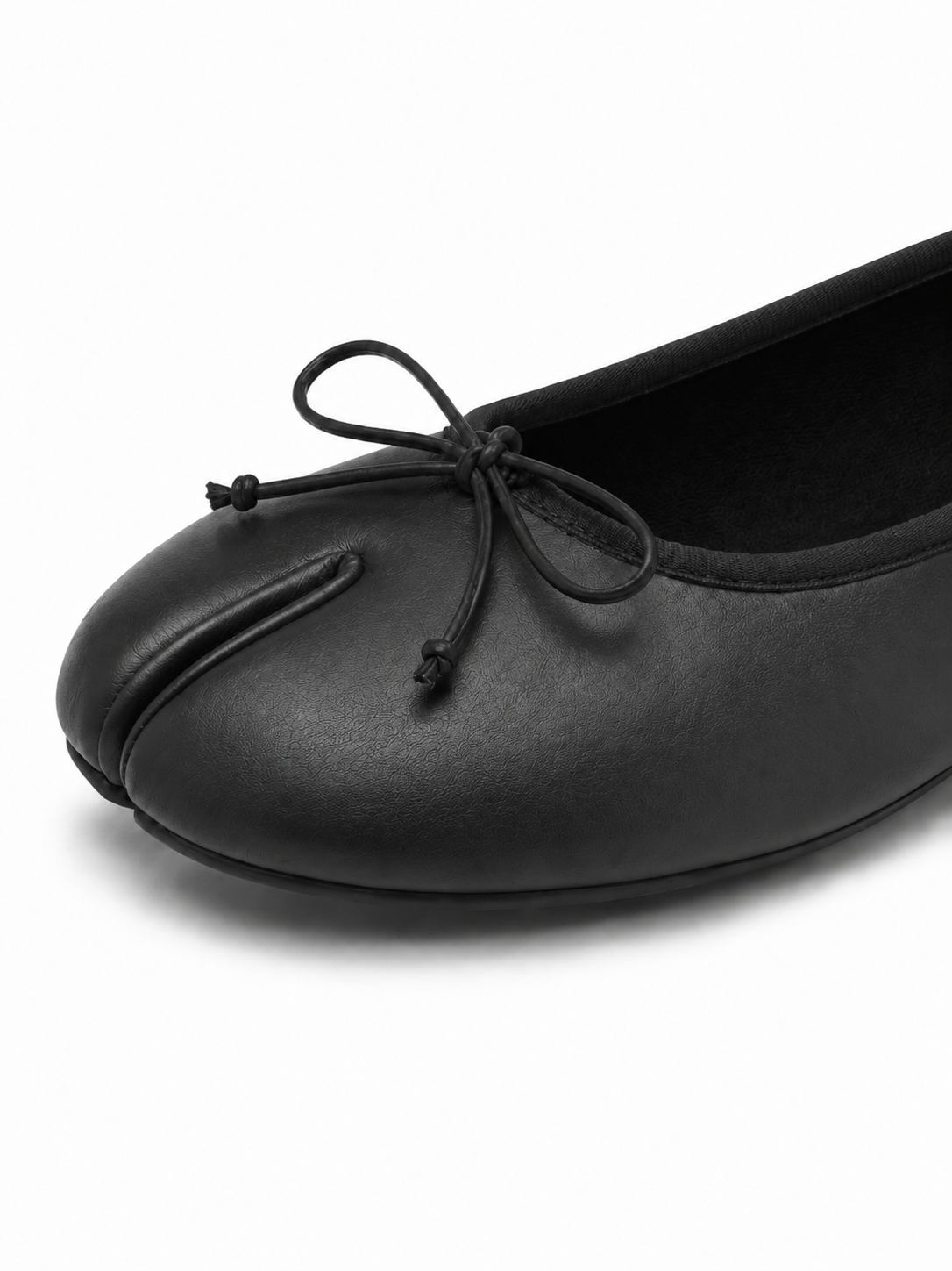 Split-Toe Bow Ballet Flats for Women – Soft Slip-On Shoes