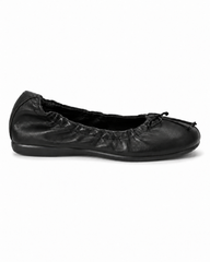 Ruched Bow Ballet Flats for Women – Soft Foldable Round Toe Flats