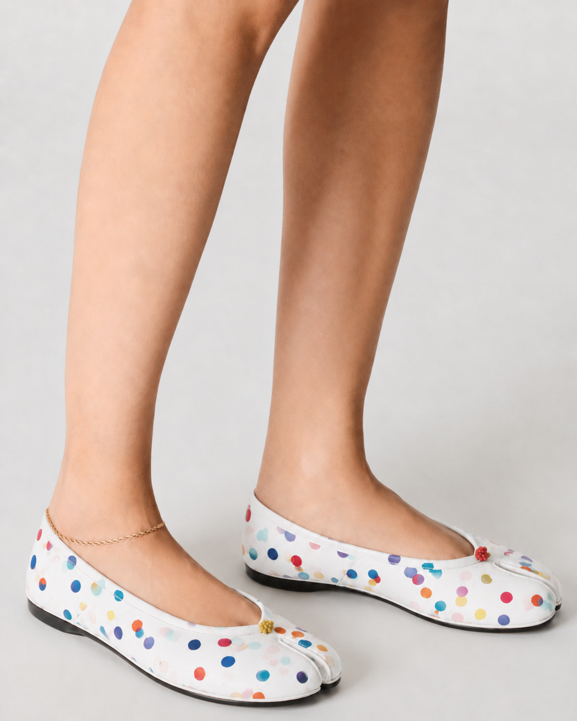 Retro Split Toe Mary Jane Inspired Slip-On Shoes