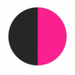Black Sole / Hot Pink Straps