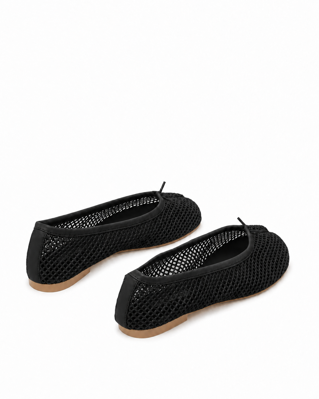 Women’s Tabi Mesh Ballet Flats – Breathable Split Toe Bow Flats
