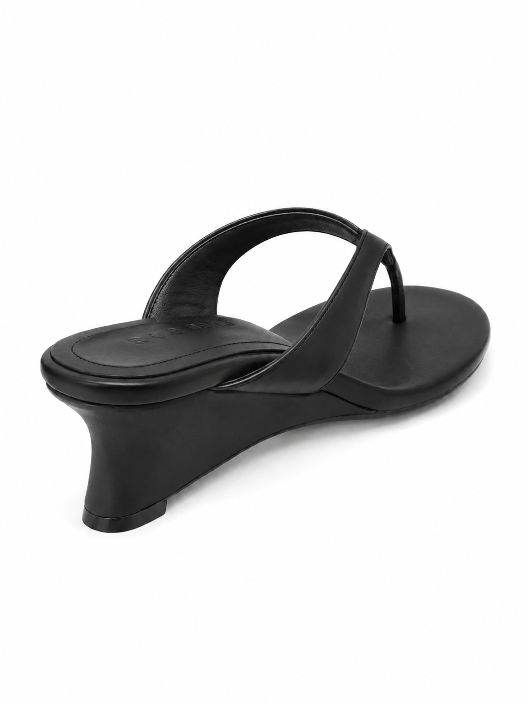 Sculpted Low Wedge Flip Flops – Minimalist Thong Sandals for Women