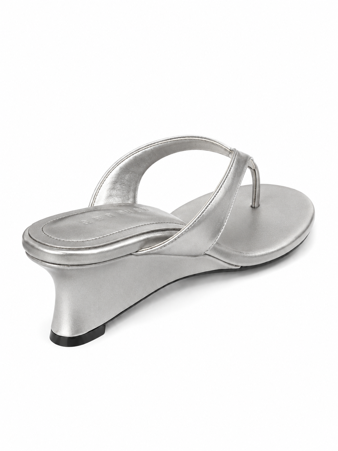 Sculpted Low Wedge Flip Flops – Minimalist Thong Sandals for Women