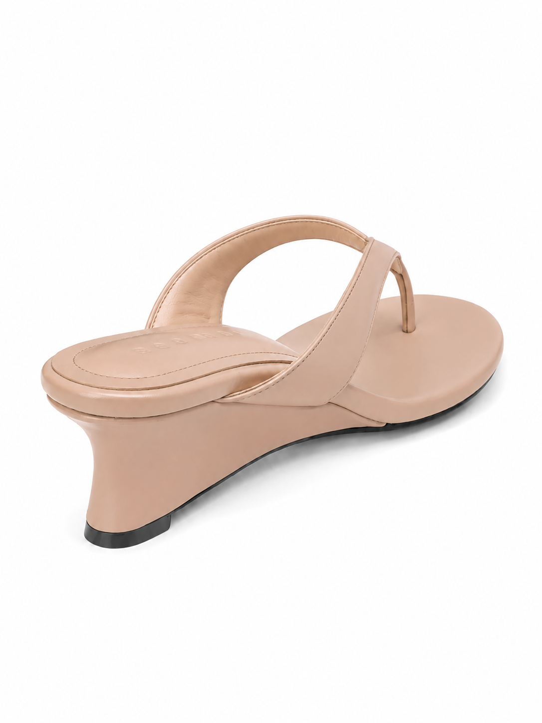 Sculpted Low Wedge Flip Flops – Minimalist Thong Sandals for Women