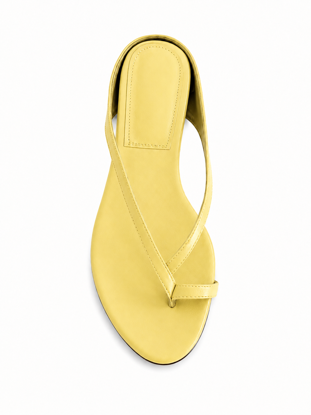 Women’s Toe Ring Kitten Heel Flip Flops – Sculpted Low Heel Thong Sandals