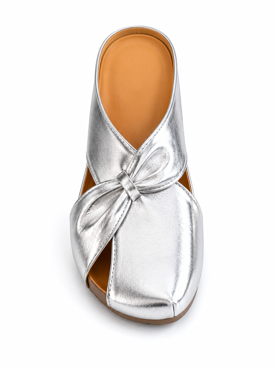 Metallic Twist Peep Toe Wedge Sandals for Women – Vintage Comfort Platform Slides