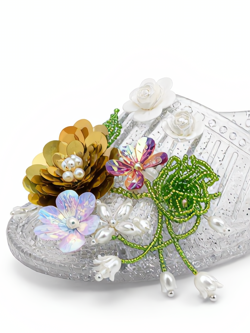 Crystal Bloom Jelly Slides