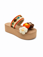 Boho Bloom Platform Sandals