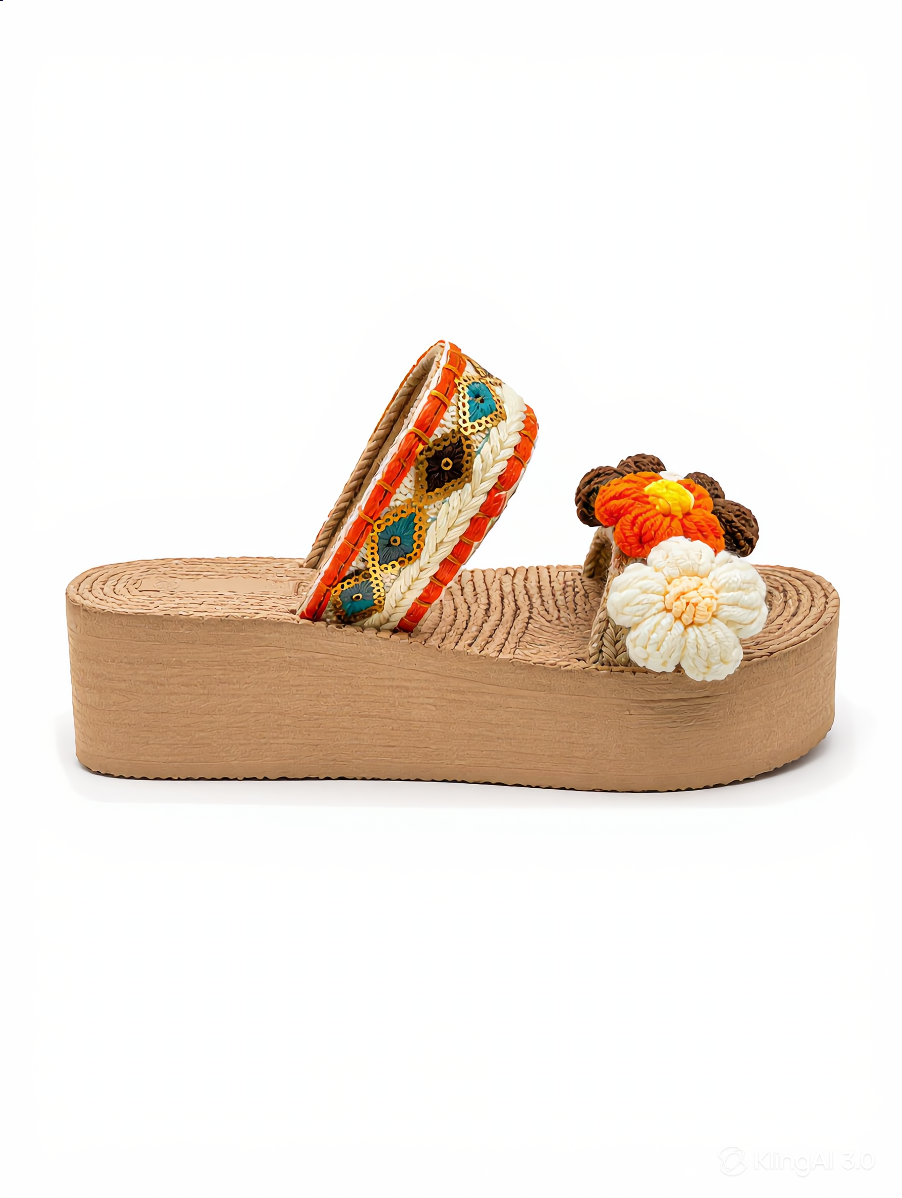 Boho Bloom Platform Sandals