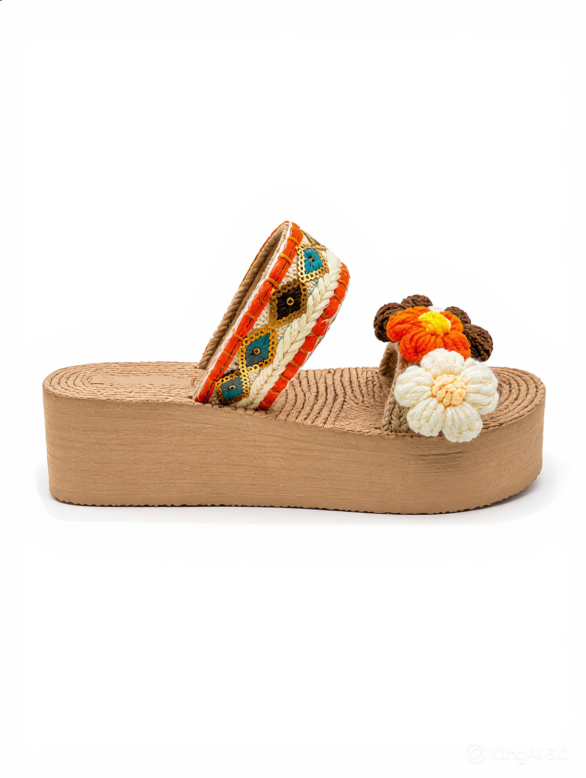 Boho Bloom Platform Sandals