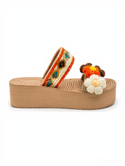 Boho Bloom Platform Sandals