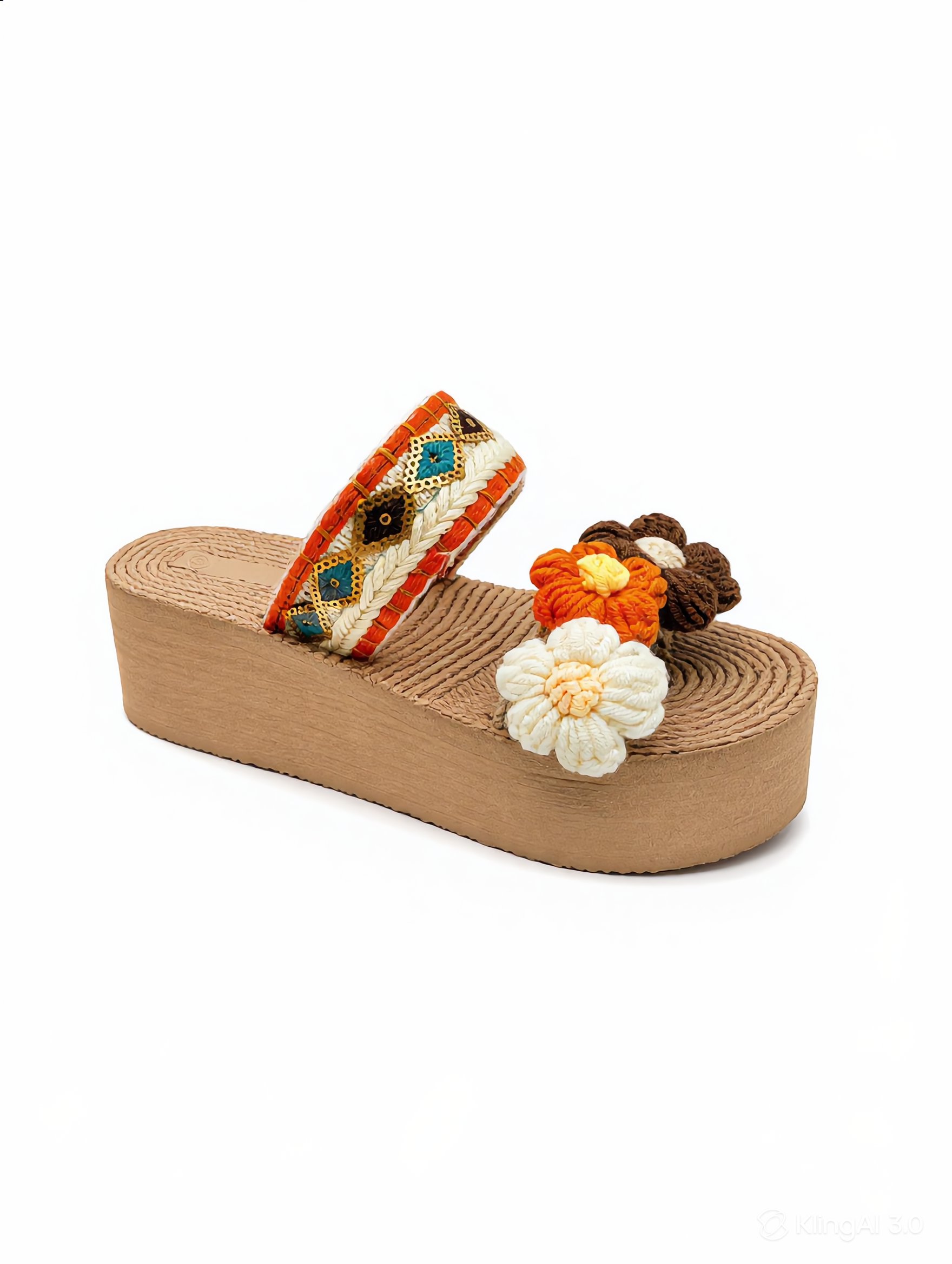 Boho Bloom Platform Sandals