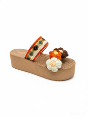 Boho Bloom Platform Sandals